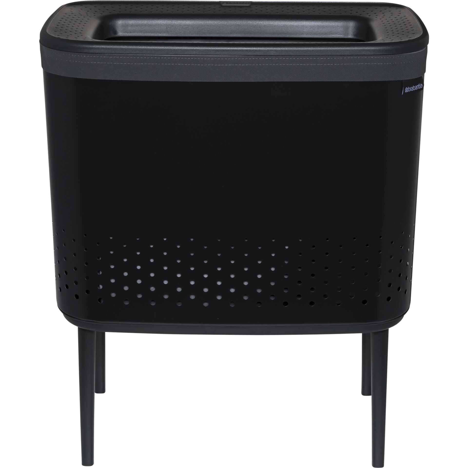 Brabantia Bo Wäschekorb, 60 L schwarz