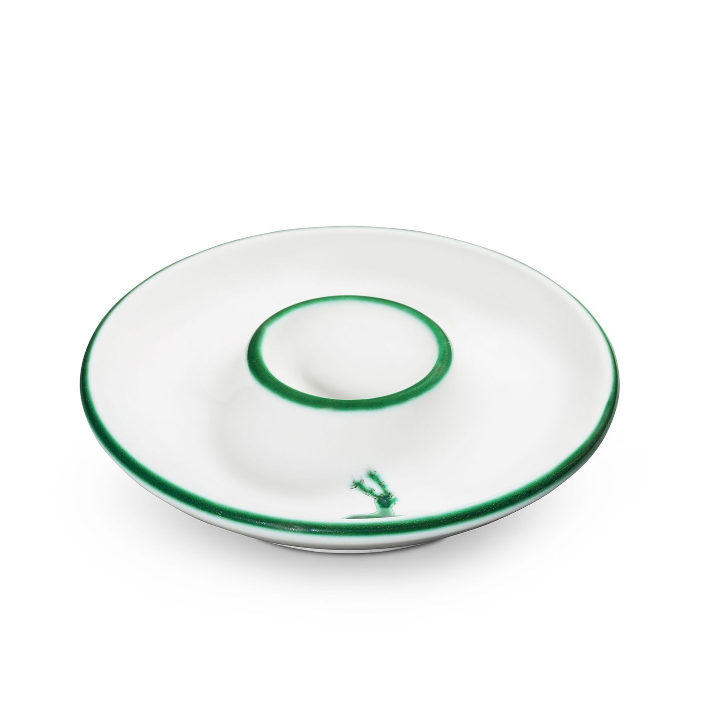Gmundner Keramik Grüner Hirsch, Eierbecher (Ø 12 cm)