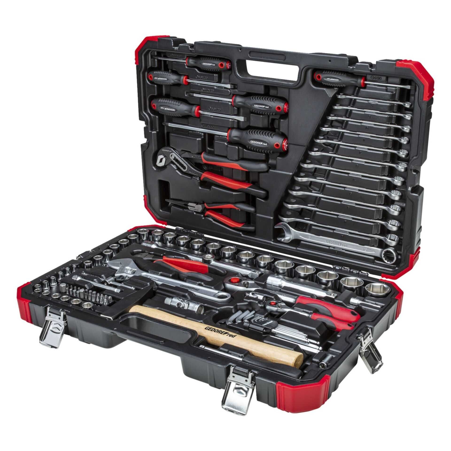 GEDORE red Steckschluessel-Satz 1/4 + 1/2 100-teilig