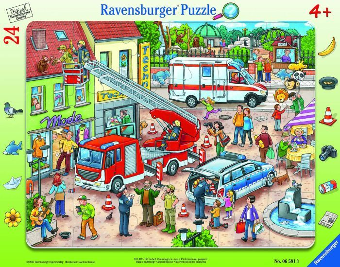 Ravensburger  6581 Puzzle 110, 112 - Eilt herbei! 24 Teile 6581