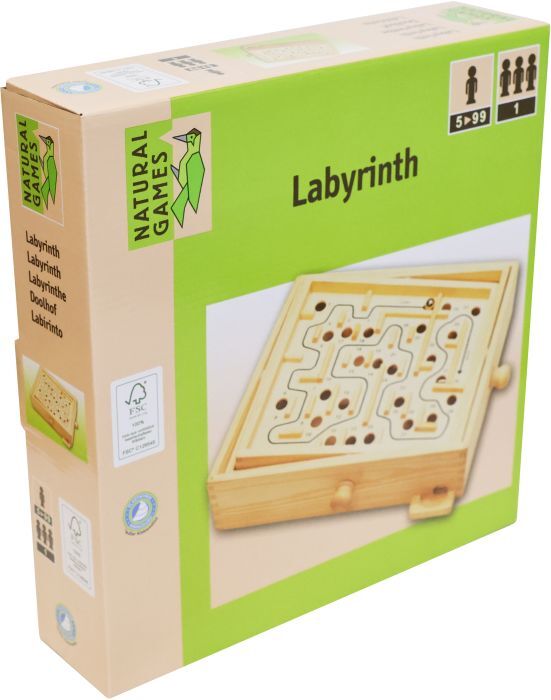 Natural Games Holz Labyrinth 30 x 25,5 cm 61413669