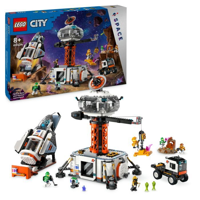 LEGO CITY 60434 WELTRAUMBASIS UND RAKETENSTARTRAMPE