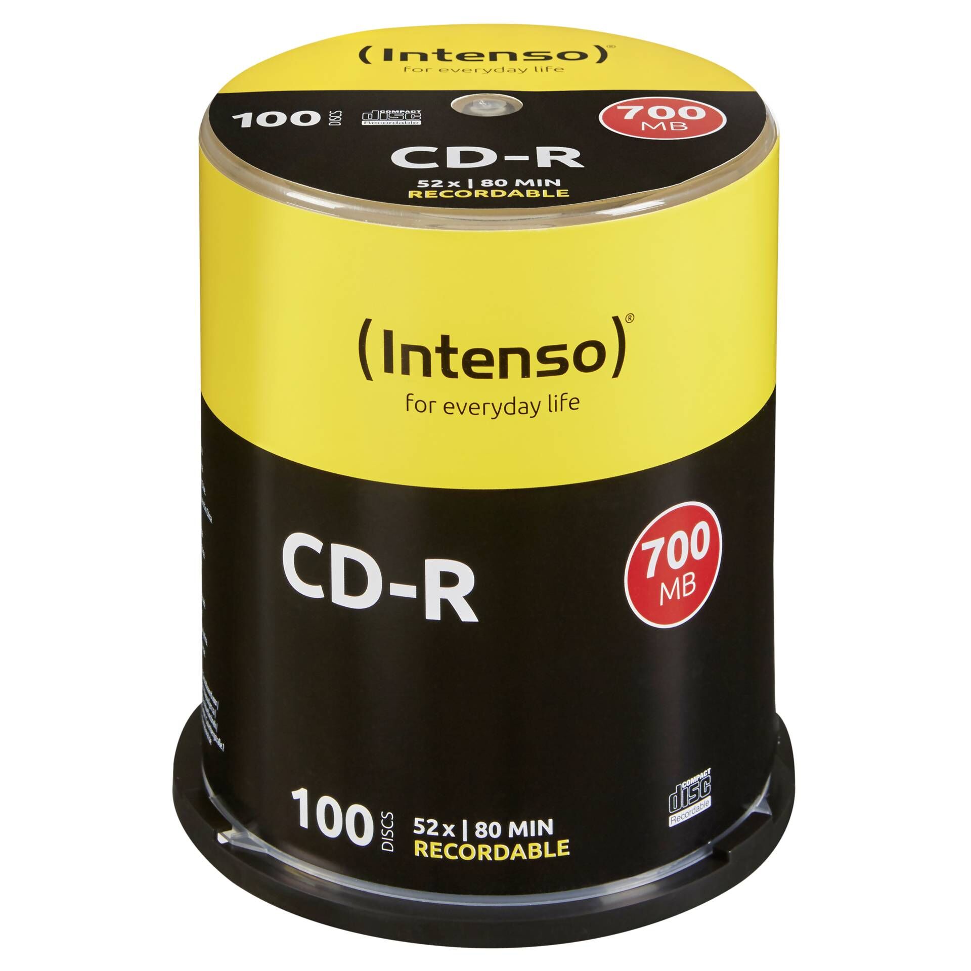 Intenso - 100 x CD-R - 700 MB (80 Min) 52x - Spindel