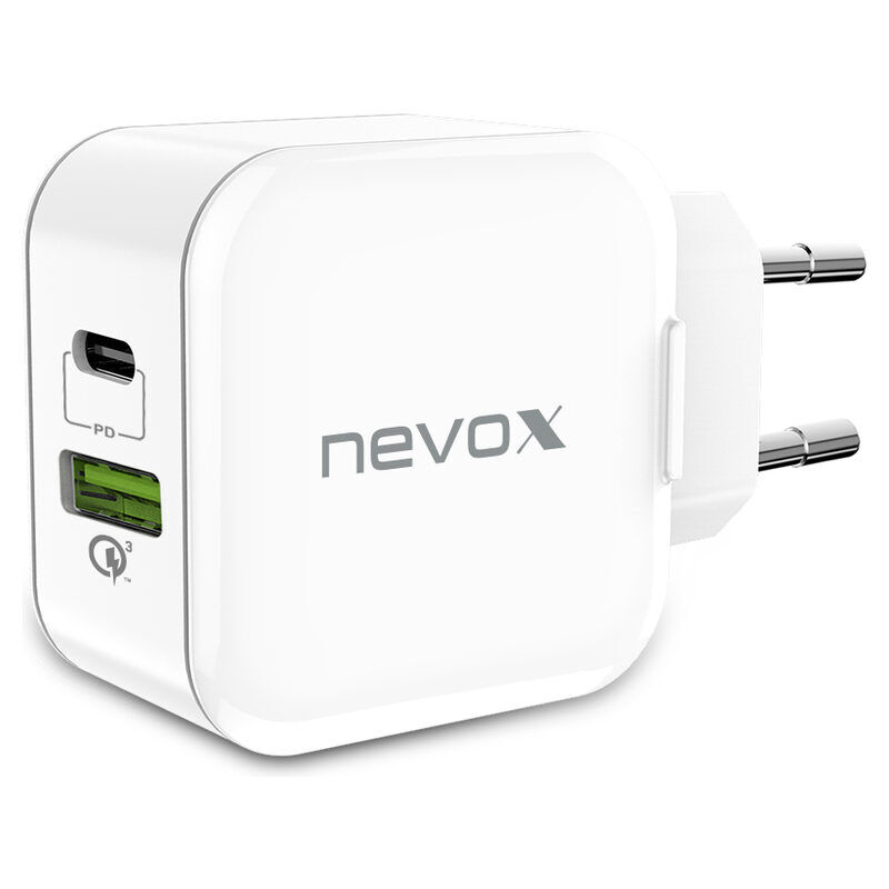 Nevox Netzteil Dual USB 20W, ws (weiß)