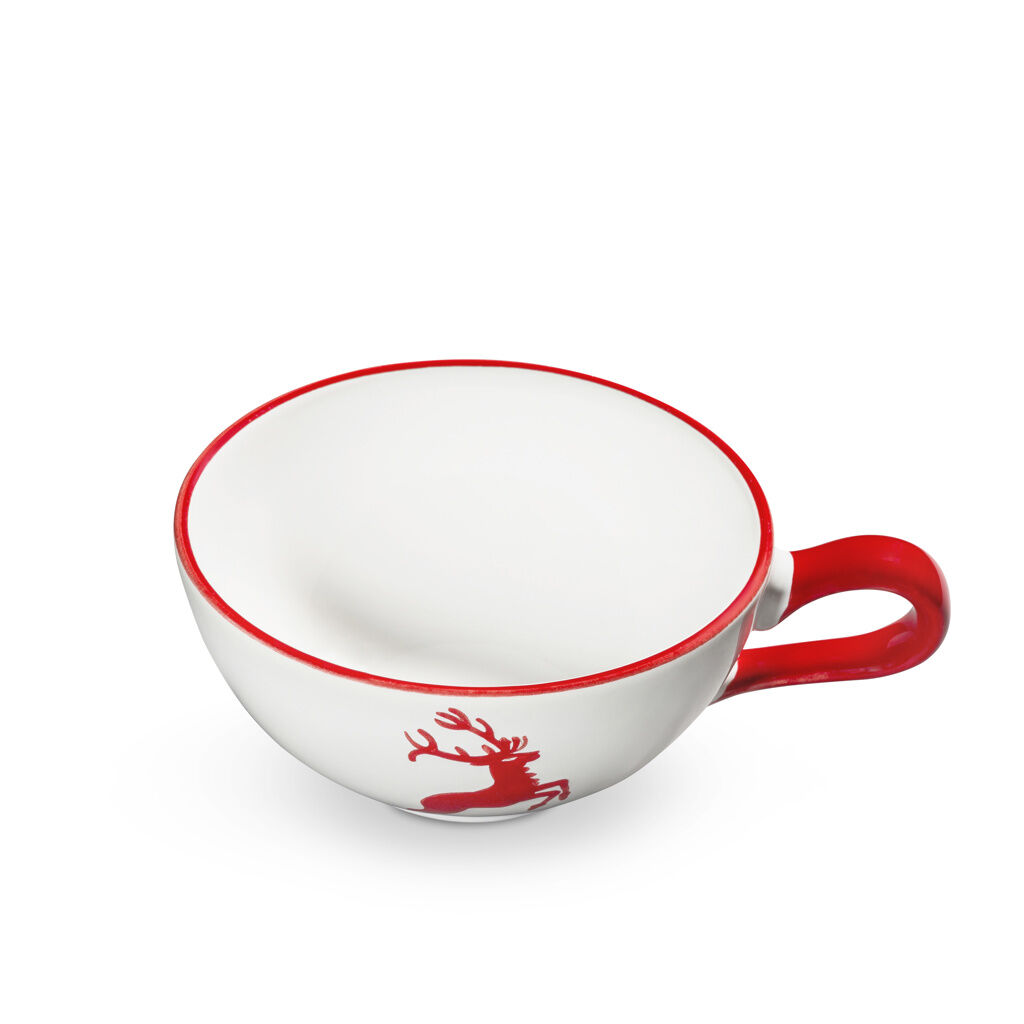Gmundner Keramik Rubinroter Hirsch, Teetasse Cup (0,17L)