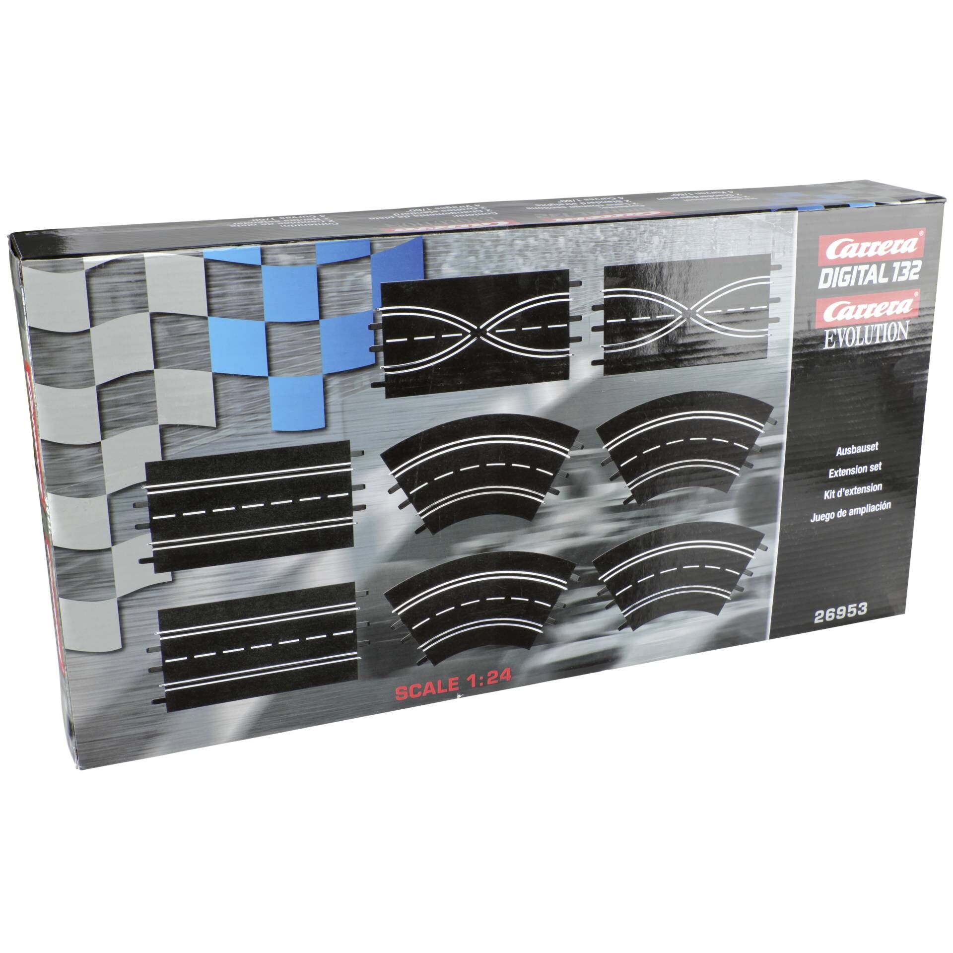 Carrera Digital + Evo. Ausbauset (2Geraden/2Spurw./4Kurv.)  26953