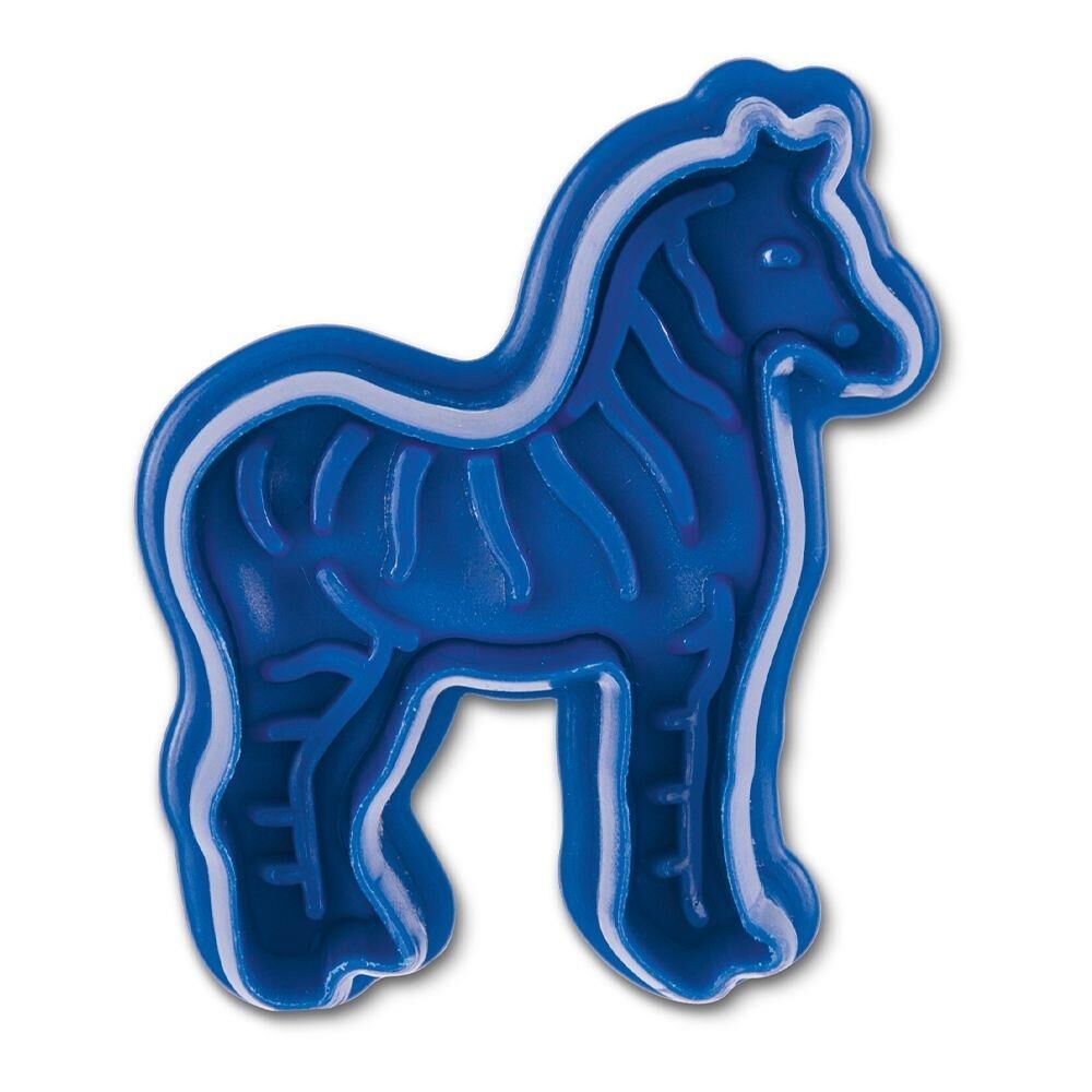 Städter Zebra Ausstecher 6 cm Blau