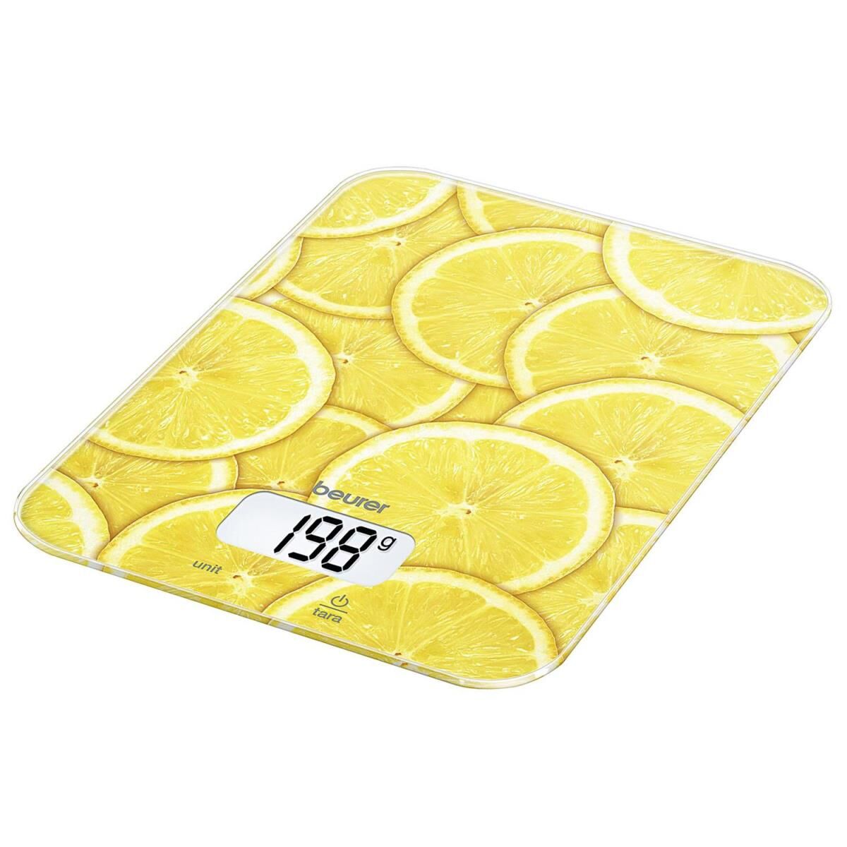 BEURER Küchenwaage KS 19 Lemon Digital, Tragkraft 5kg
