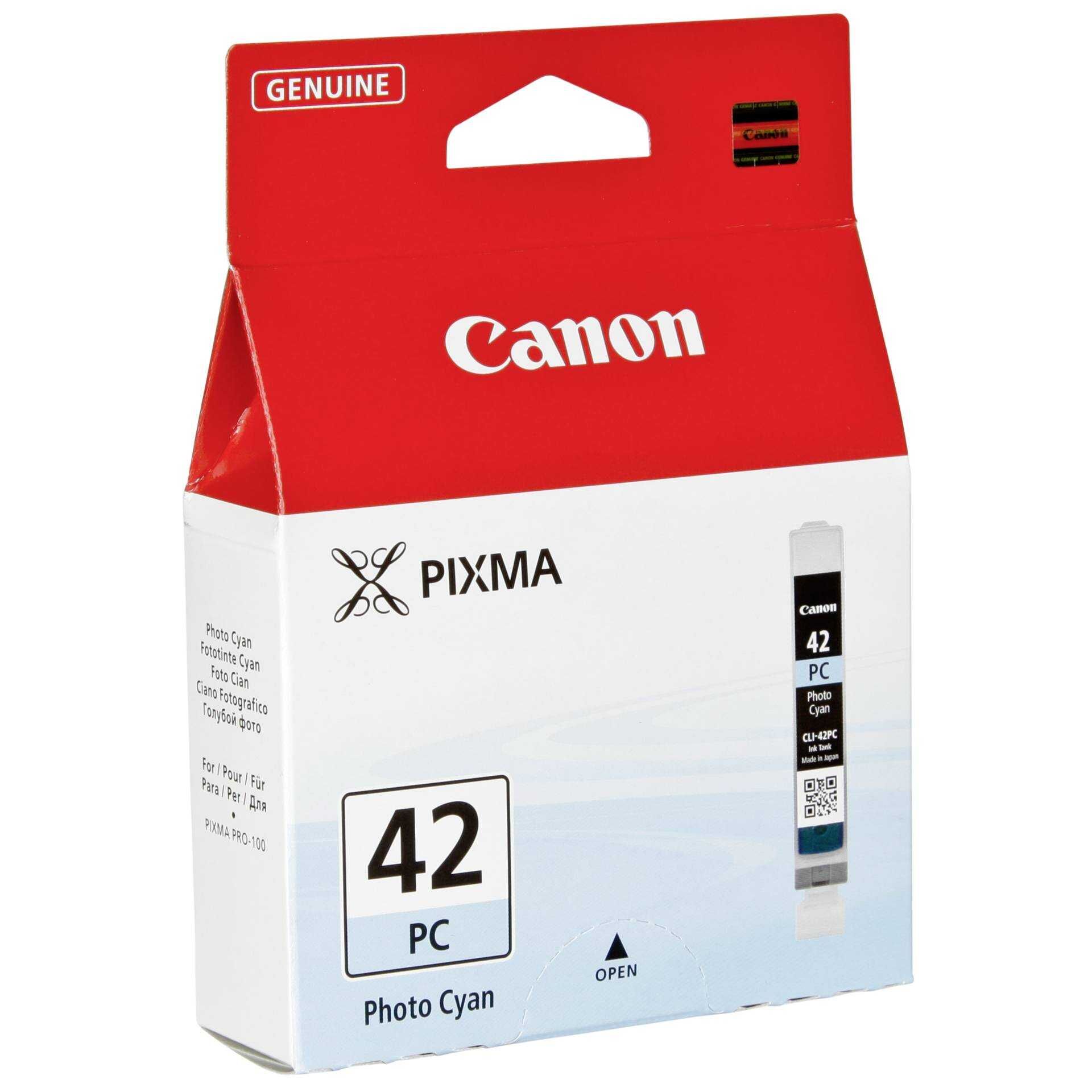 Canon CLI-42PC - 13 ml - farbstoffbasiertes Foto-Cyan - Original - Tintenbehälter - für PIXMA PRO-100, PRO-100S; PIXUS PRO-100