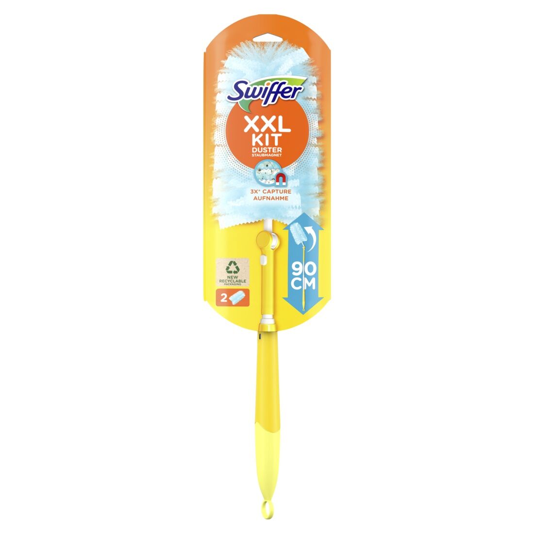 Swiffer Staubmagnet XXL Starterset (Griff + 2 Tücher) (Hängevorrichtung)