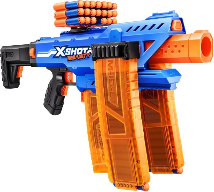 Zuru XSHOT - Insanity Motorized Clip Blaster mit Darts 36786