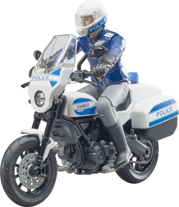Bruder, Scrambler Ducati Polizeimotorrad 62731, Bworld, 15,5x19x5cm, 62731
