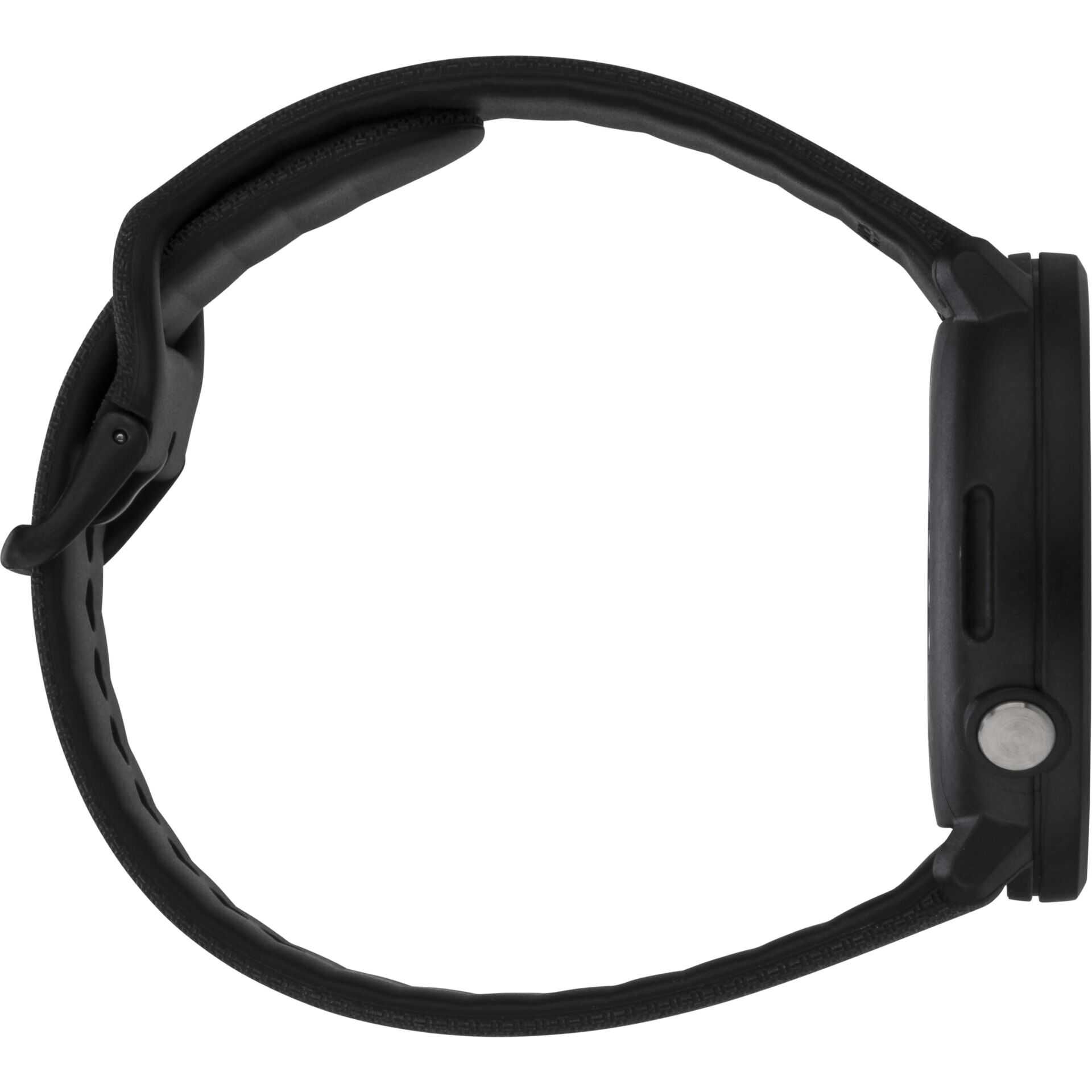 Polar Unite Black S-L Silikonarmband mit Dornschließe