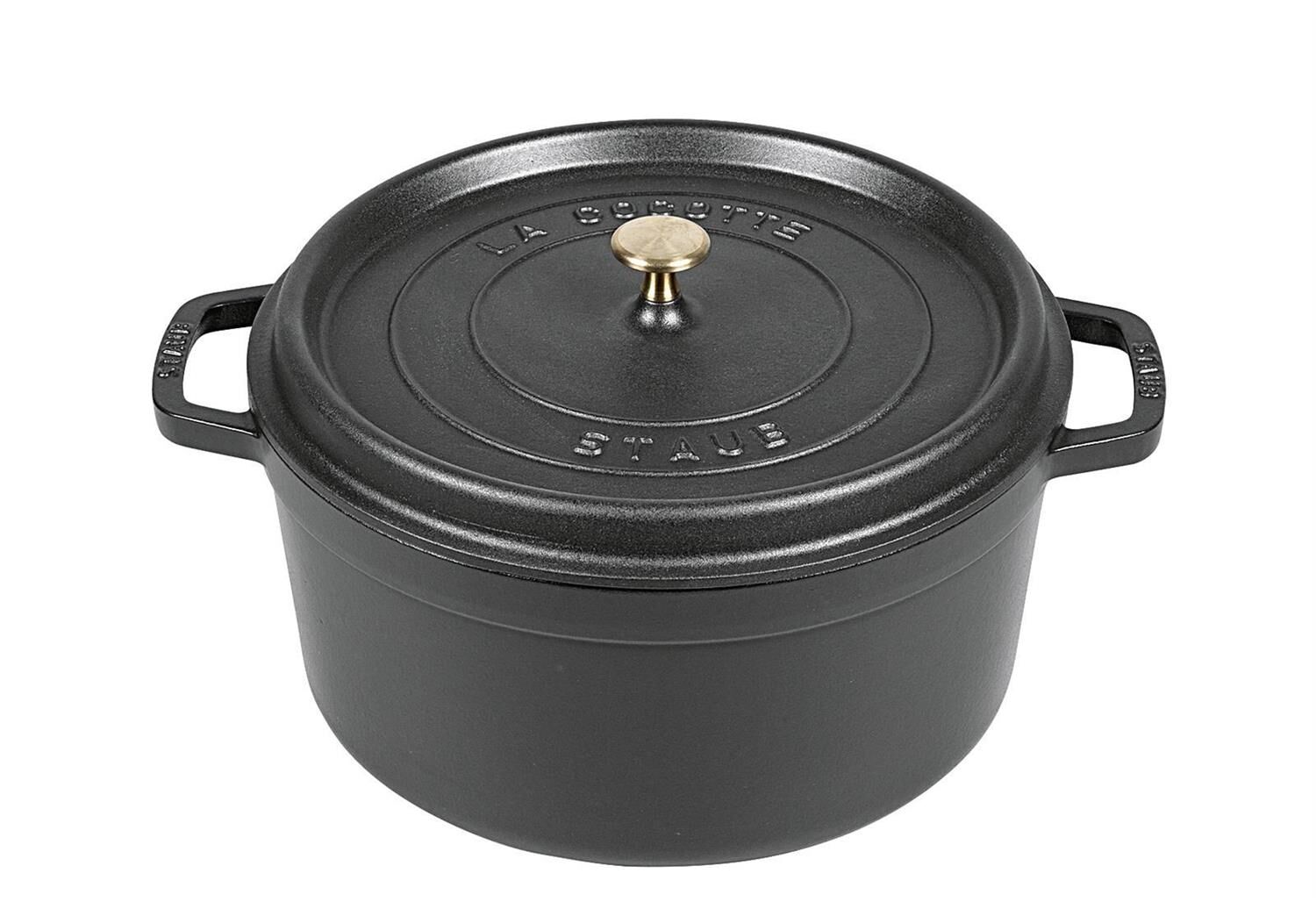 STAUB Cocotte Bräter new Classic Gusseisen 5 Liter Ø26cm schwarz