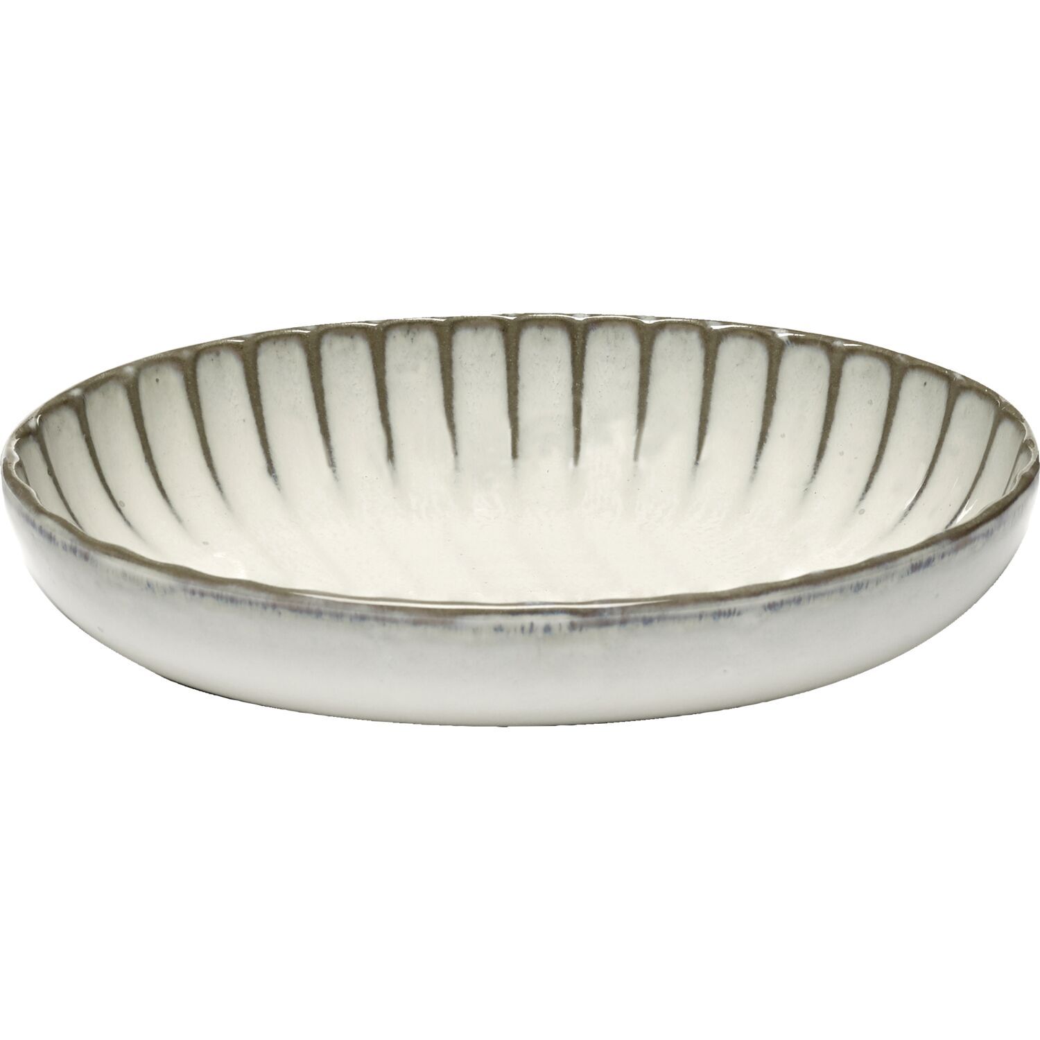 SERAX Inku Schüssel oval Inku White, Länge: 190 mm, Breite: 130 mm