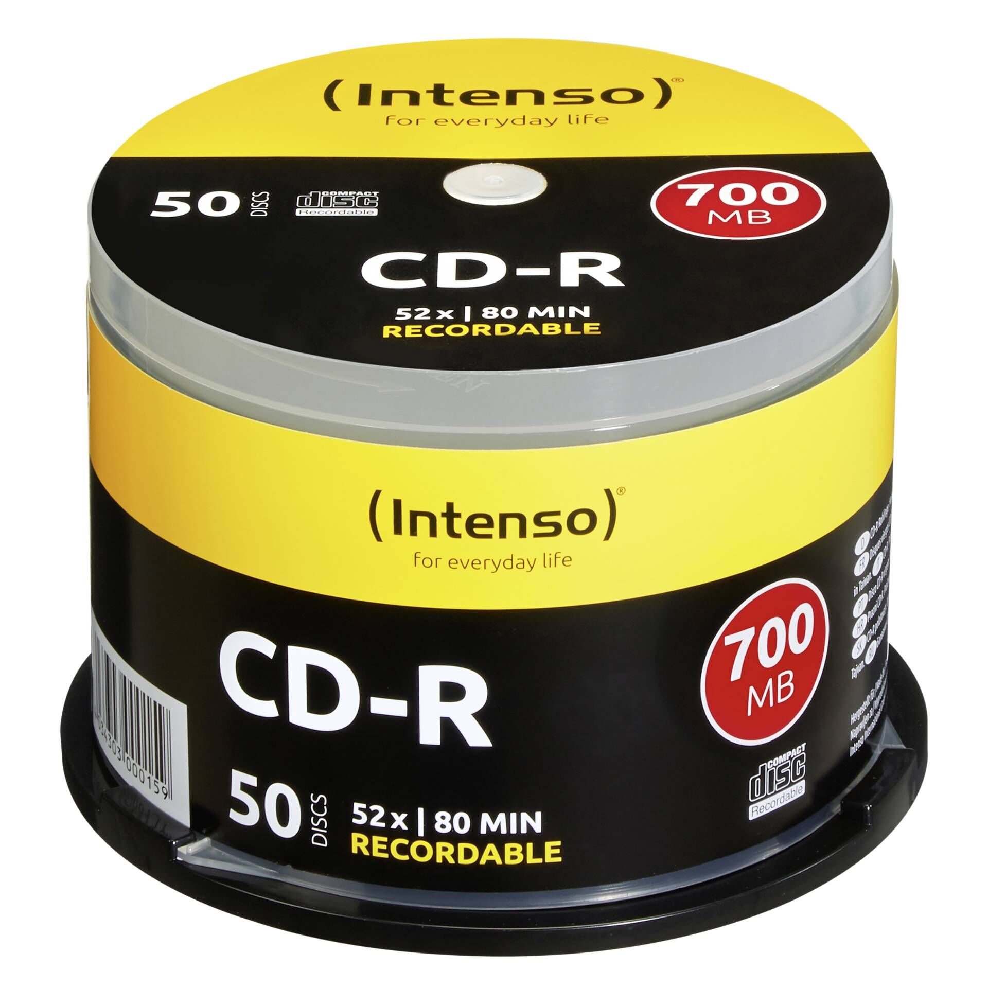 Intenso - 50 x CD-R - 700 MB (80 Min) 40x - Spindel