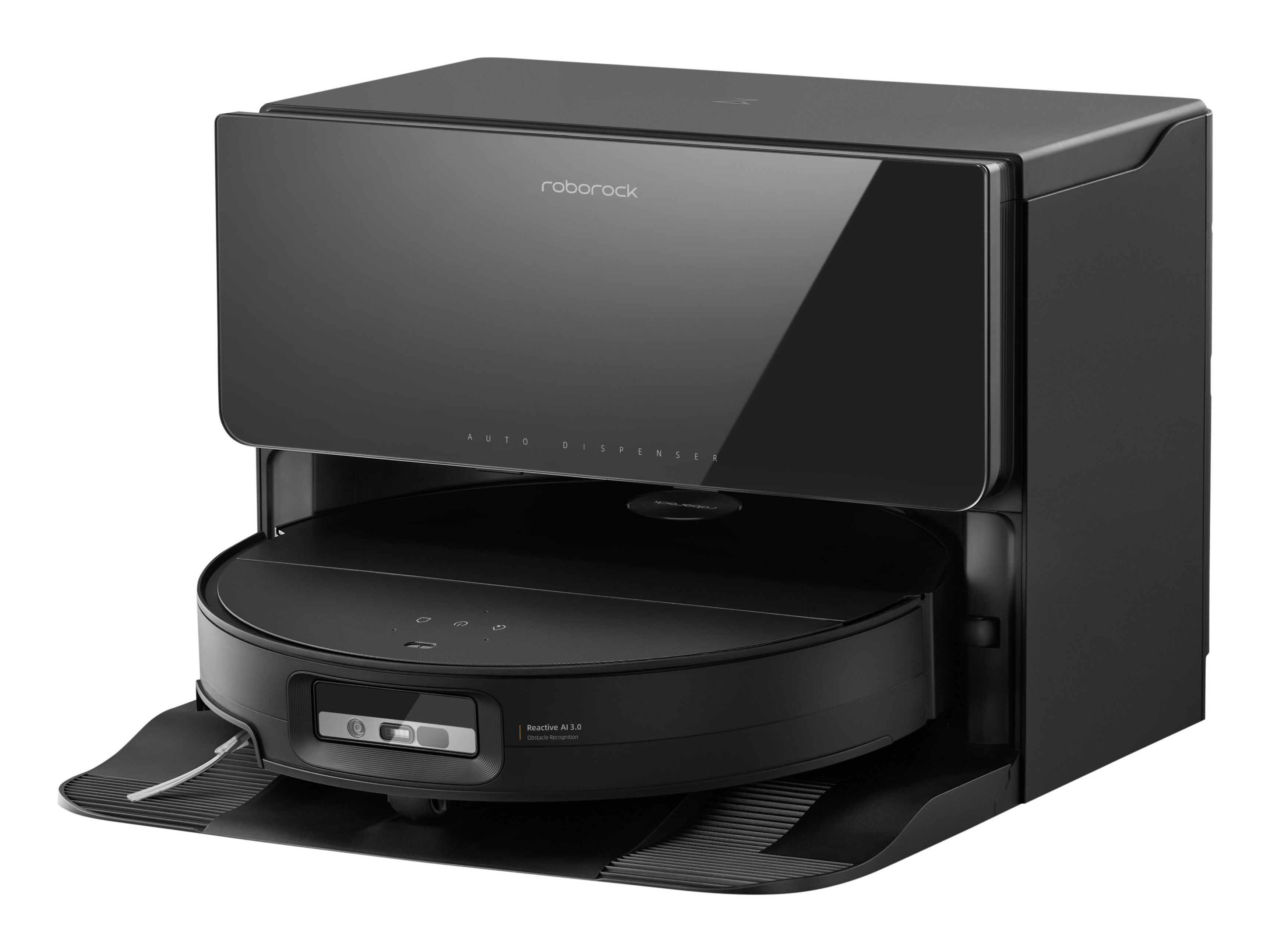 Roborock Saros 10, Staubbeutel, Schwarz, Rund, Staubbeutel, 52 dB, Walzenbürste & Seitenbürste