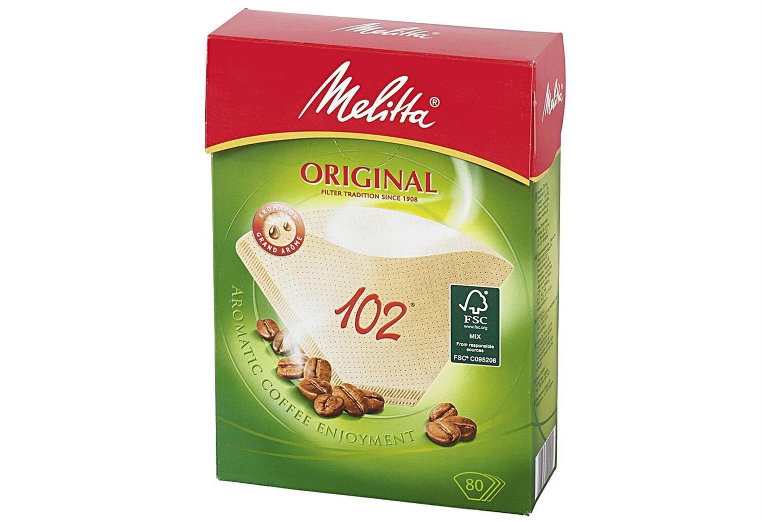 MELITTA Filtertüten 102 braun 80er Pack