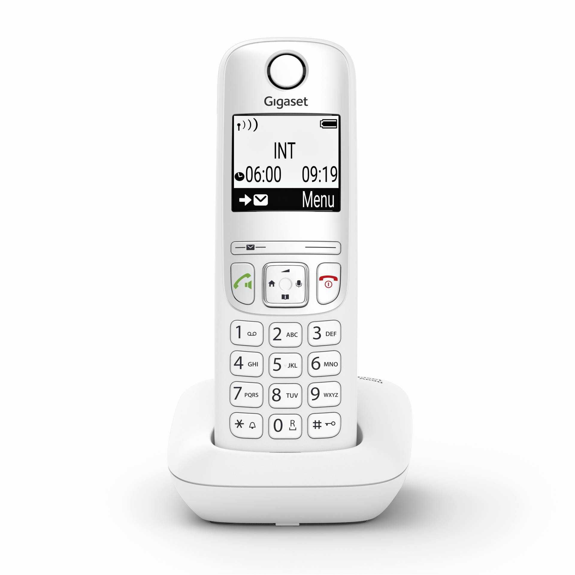 Gigaset A690 - Schnurlostelefon mit Rufnummernanzeige - ECO DECT\GAP - dreiweg Anruffunktion - weiß