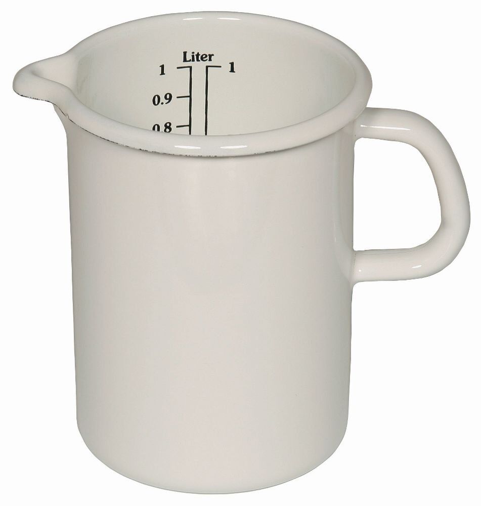 Riess Classic Weiss Küchenmaß/Messbecher Ø16 cm 3 Liter Emaille