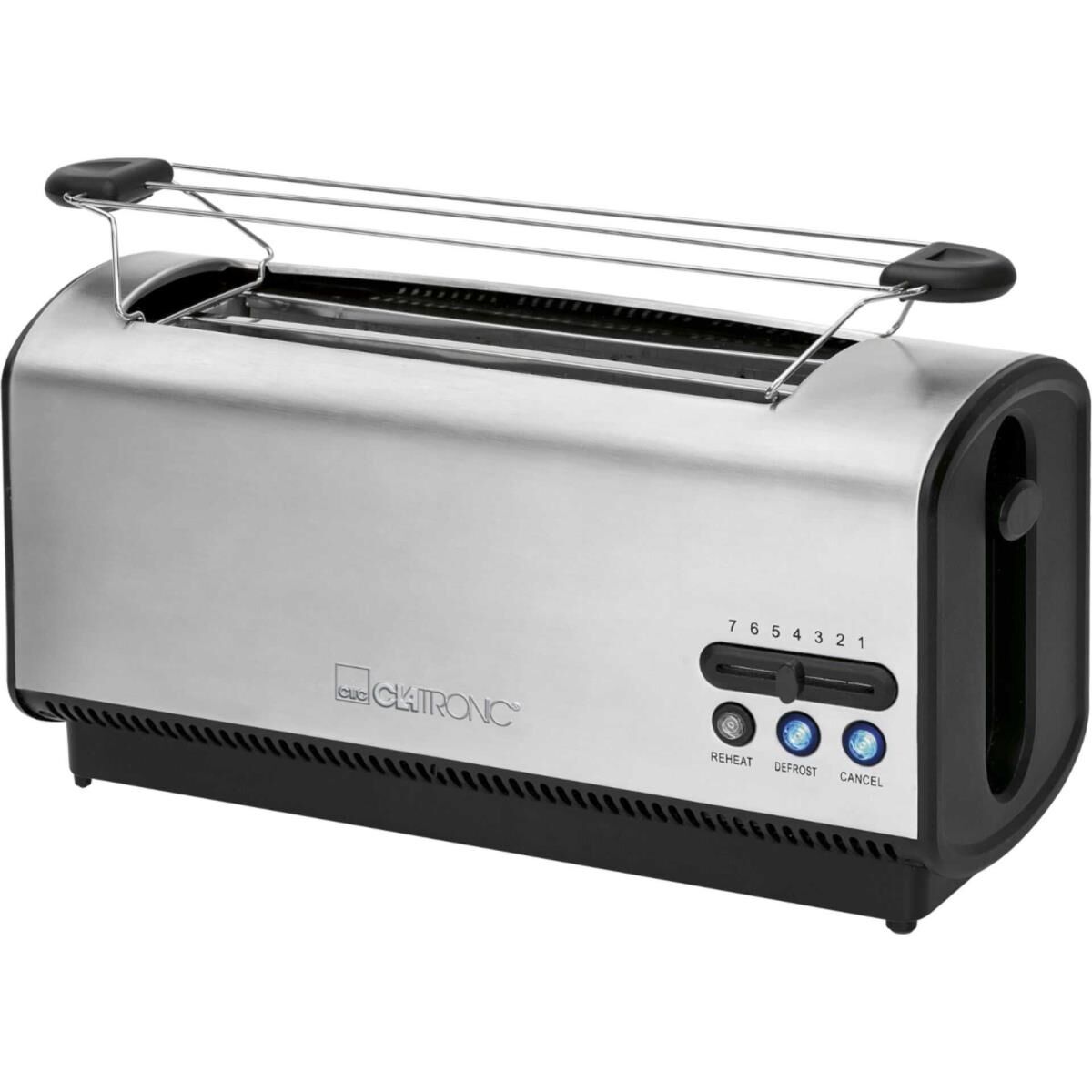 Clatronic TA 3687 inox 4 Scheiben-Langschlitztoaster