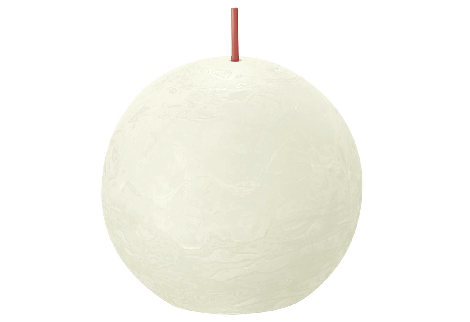 BOLSIUS Kugelkerze Rustiko Shine ø8cm weiche Perle