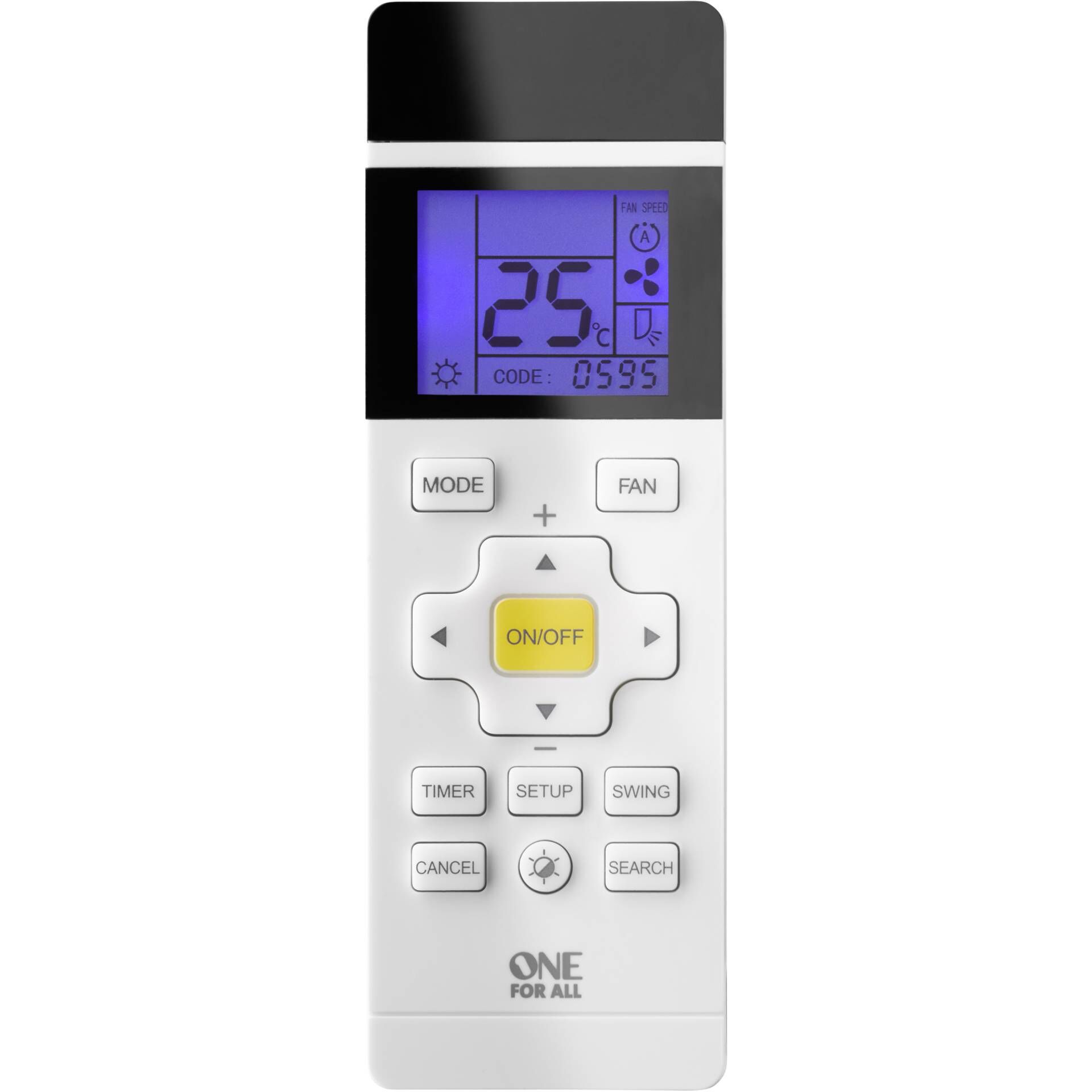 One for All Universal A/C Remote - Universalfernbedienung - Anzeige - LCD