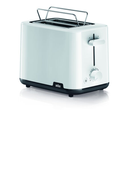 BRAUN HH Toaster 2Schlitz 900W Auftauf-/Aufwärmunktion Brotlift ws HT1010WH