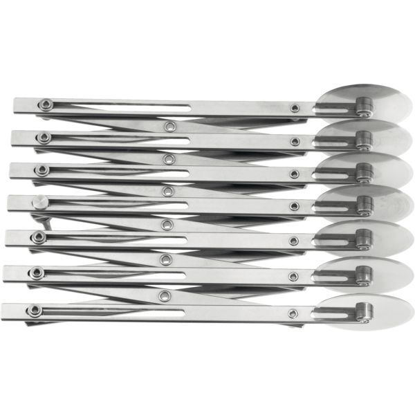 LAUTERJUNG  Teigschneider 18/10 NC, 7 glatte Messer, Länge: 250 mm, ø: 90 mm