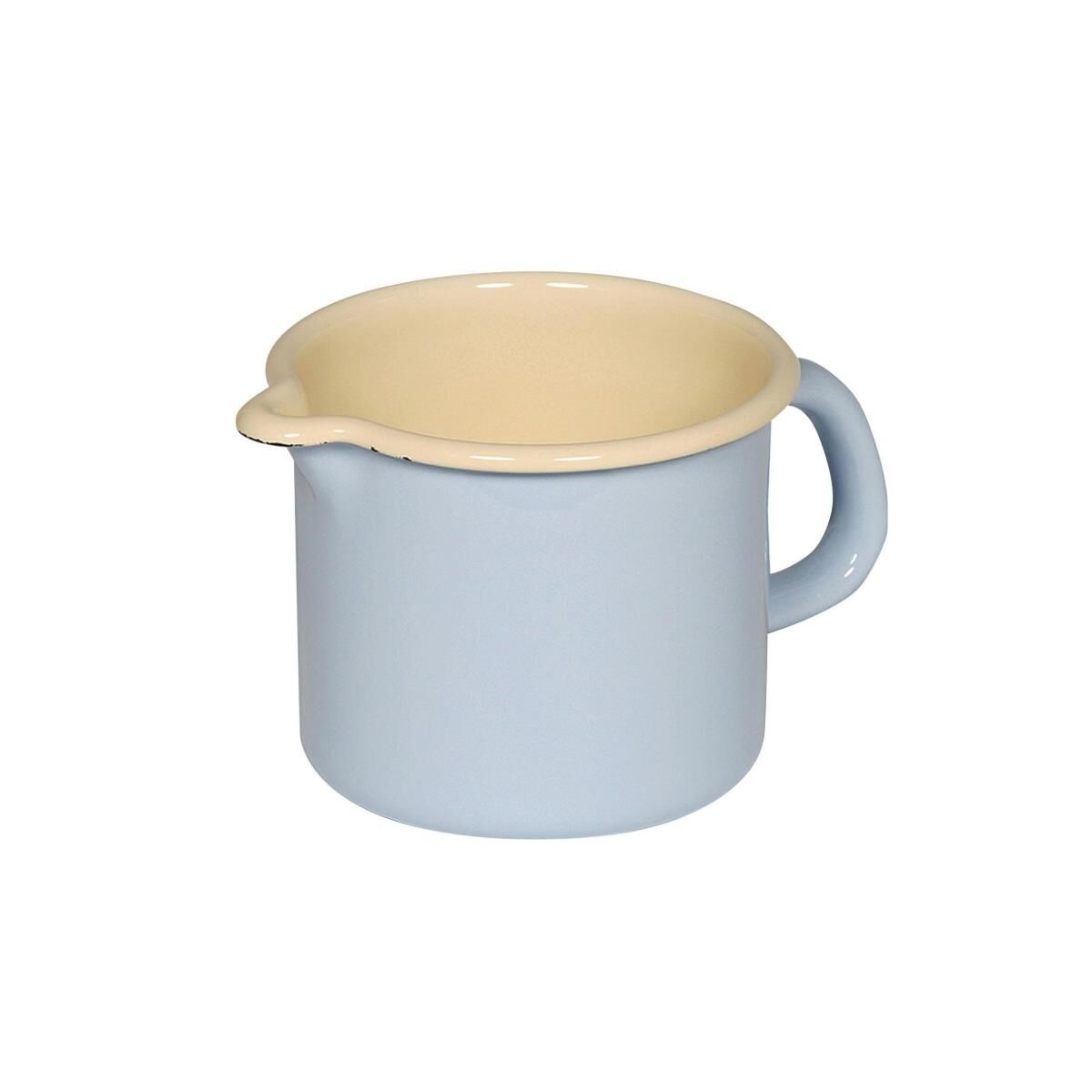 Riess Schnabeltopf Ø9cm 0,5 Liter  Classic Pastell Blau Emaille
