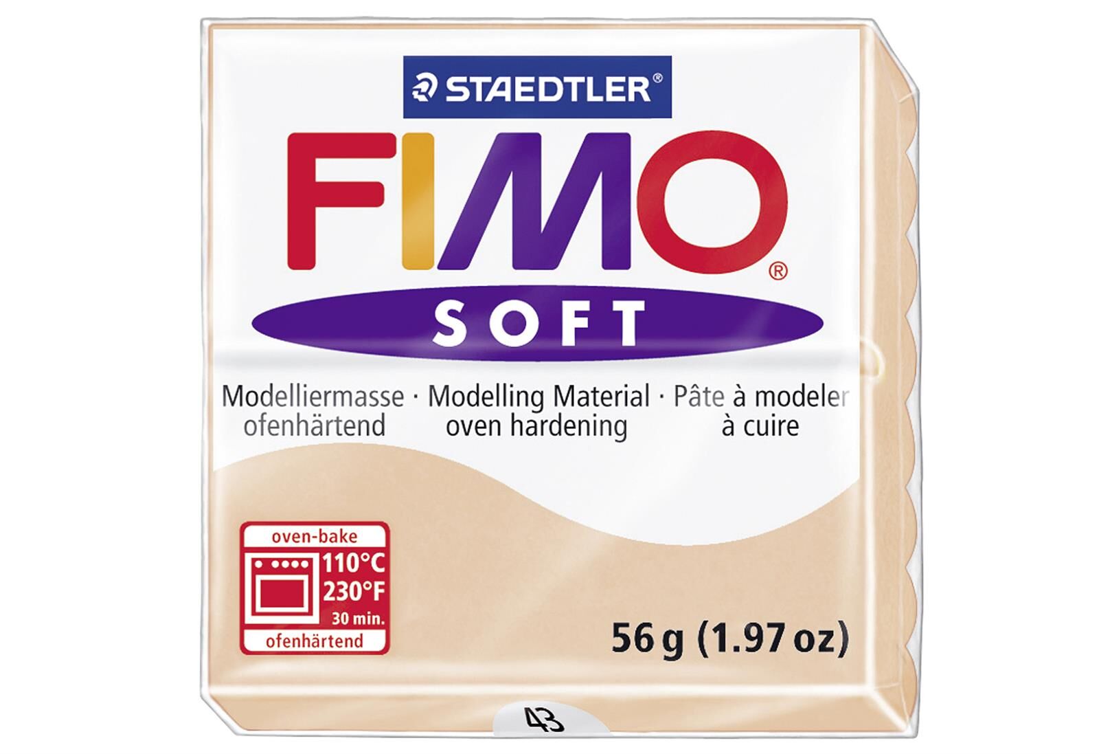 STAEDTLER Modelliermasse Fimo soft blassrosa