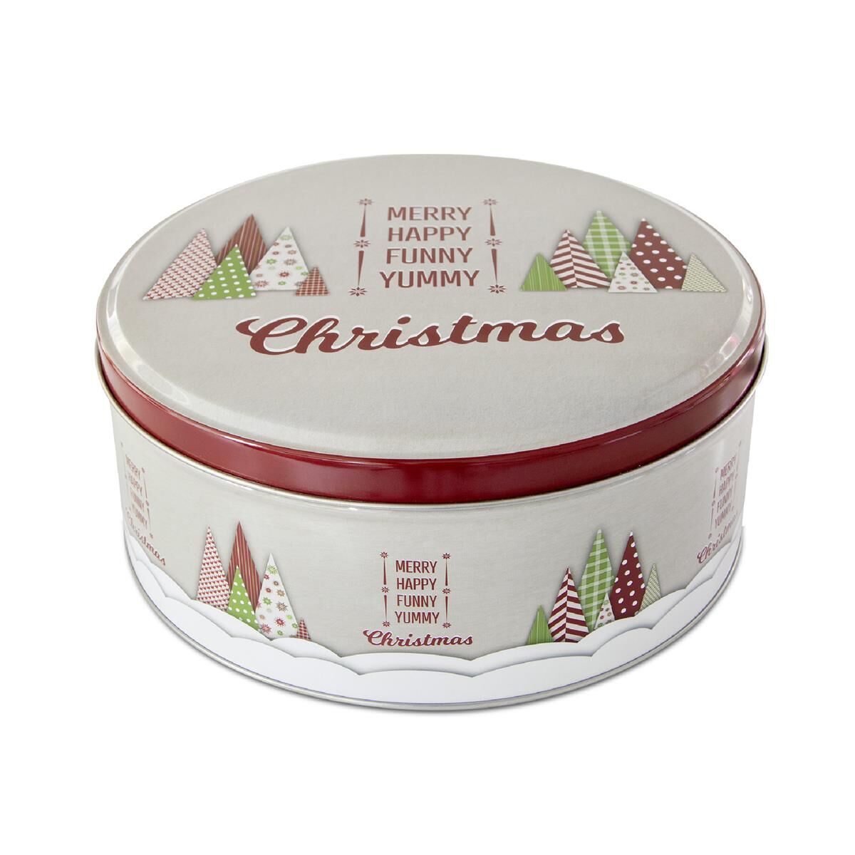Städter Gebäckdose Yummy Christmas  Rund weißblech Bunt 16 cm