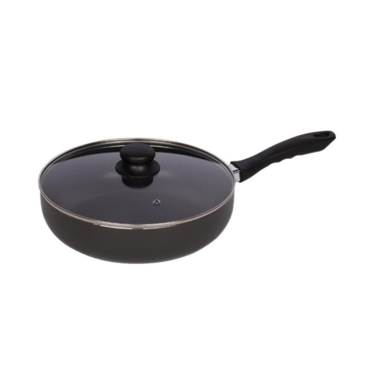 Kelomat Alu Pfanne Reventon Ø24cm hoch mit Deckel Induktion