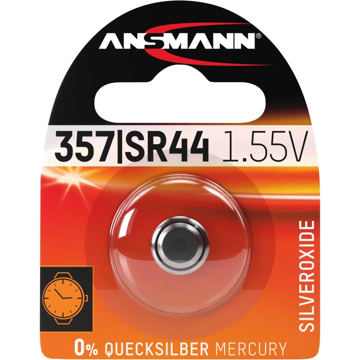 ANSMANN - Batterie SR44 - Silberoxid - 158 mAh