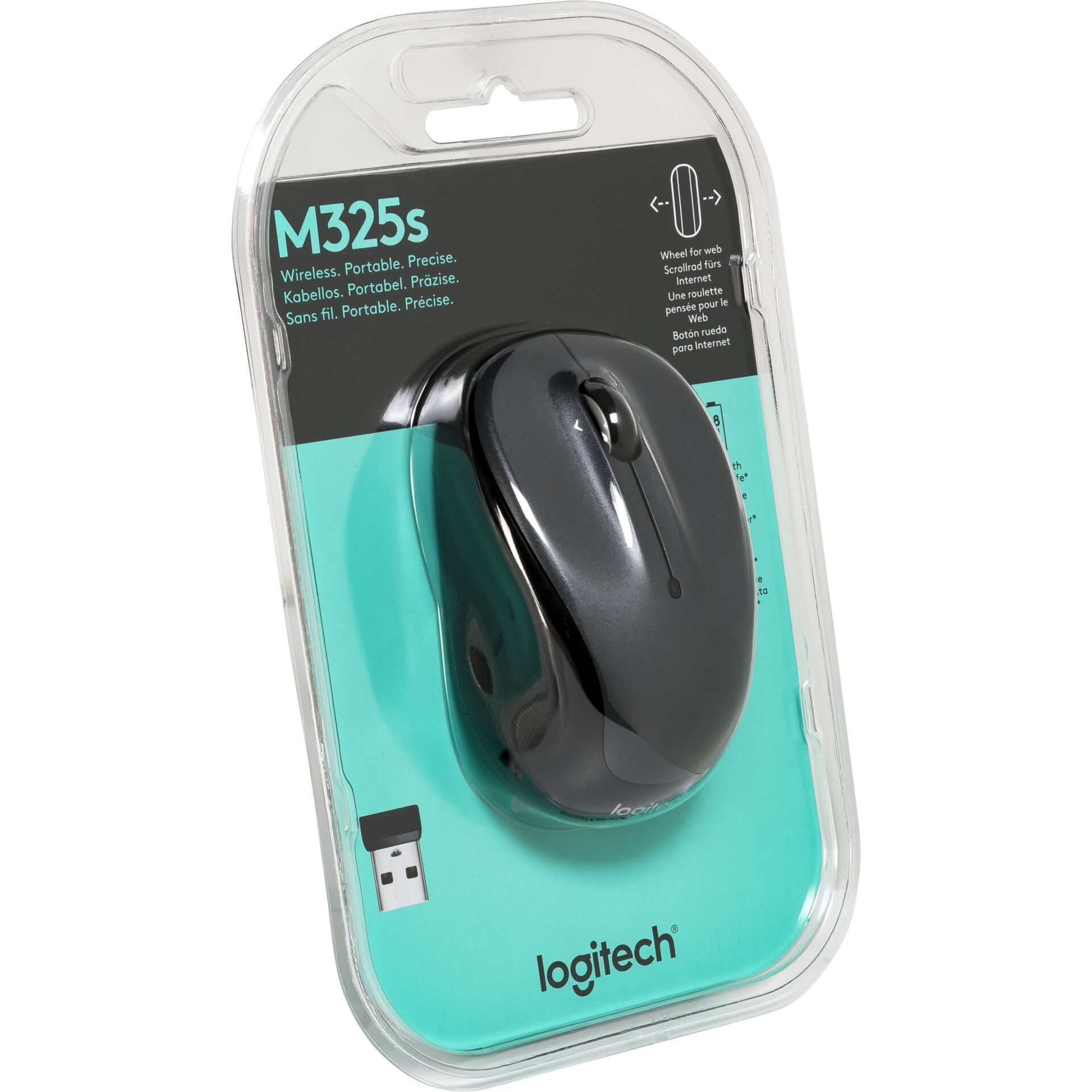 Logitech M325s Maus Beidhändig RF Wireless Optisch 1000 DPI