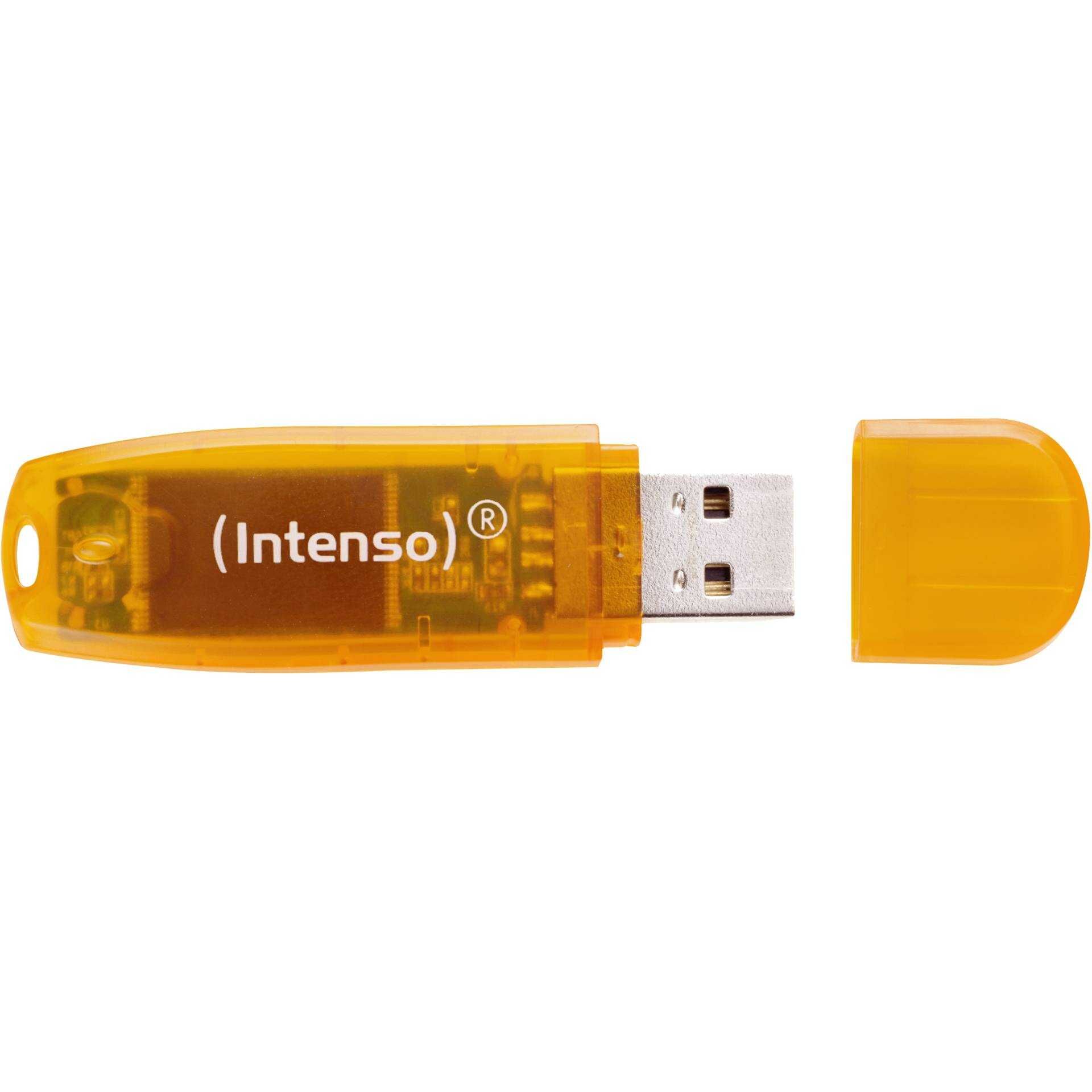 Intenso Rainbow Line - USB-Flash-Laufwerk - 64 GB - USB - orange