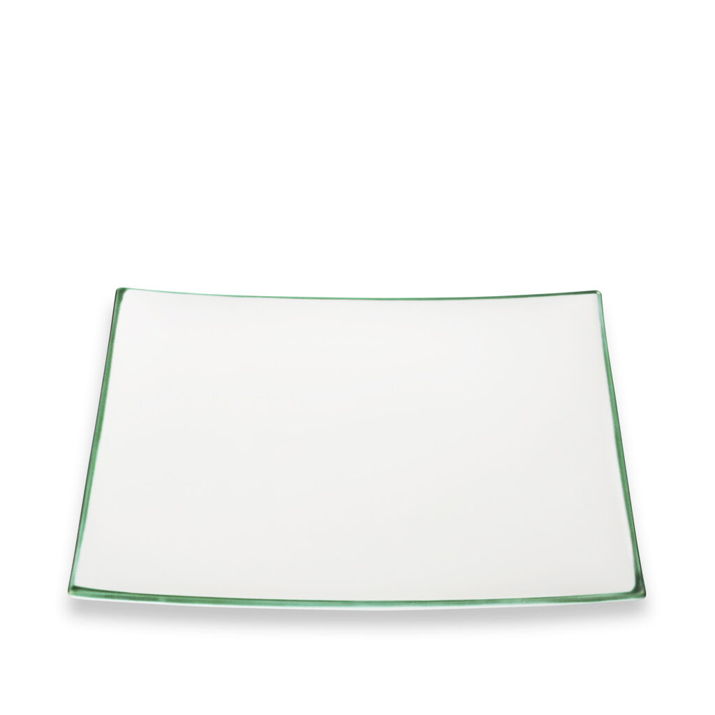 Gmundner Keramik Grüner Rand, Platzteller Trend (31x31cm)