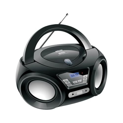 SILVA SCHNEIDER Radio 40W UKW CD LCD-Disp. 30Senderspeicher schwarz PCD 19.1 SCHWARZ