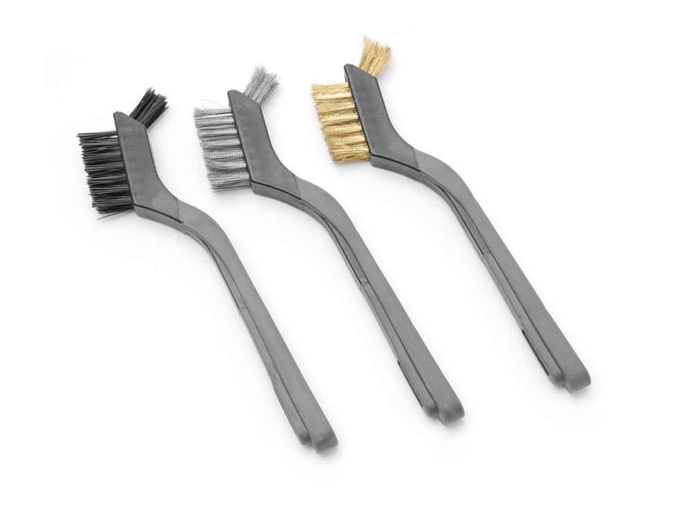 HENDI Drahtbürsten-Set, schmal - 3 Stk., 3 Stk., (L)178mm