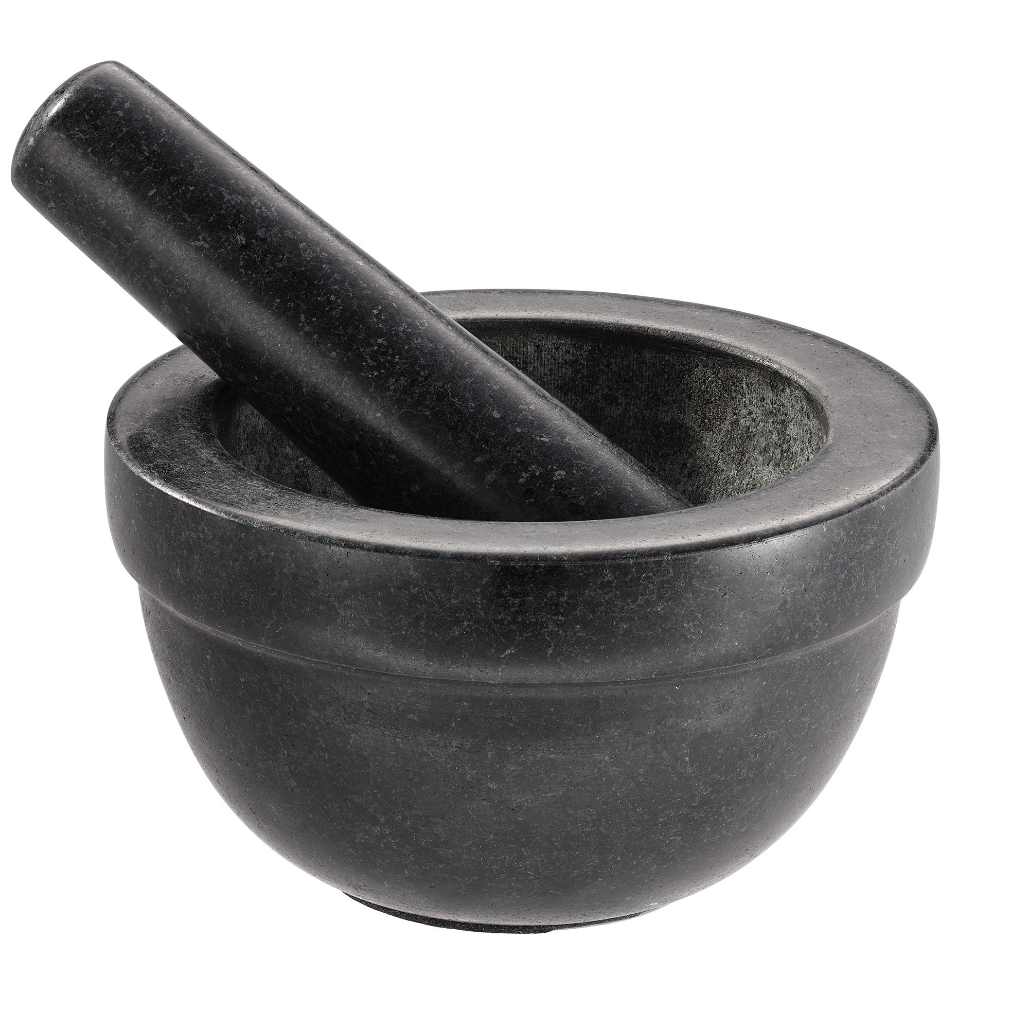Rösle Granit Mörser Ø 14 cm mit Stößel / schwarz grau
