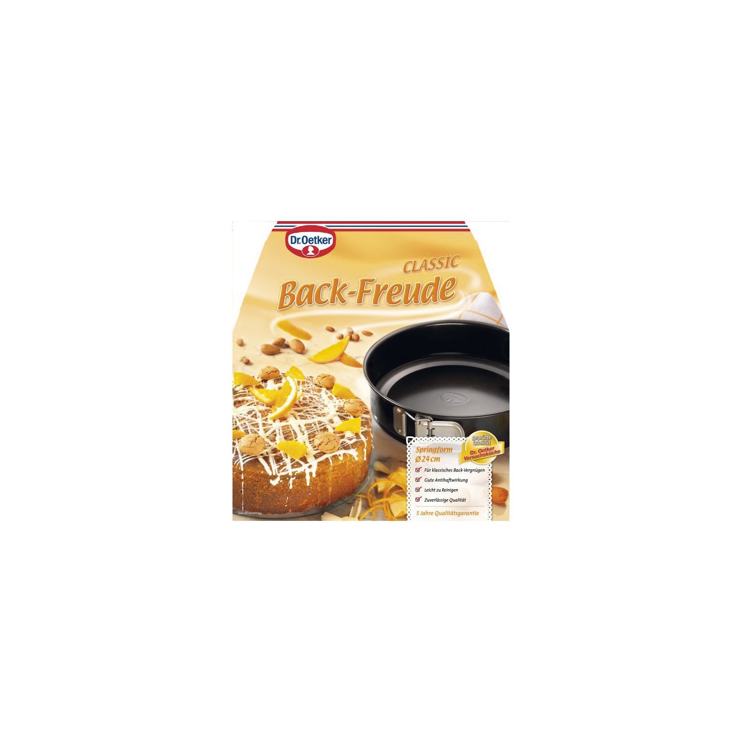 DR. OETKER Back-Freude Springform 1 Boden, antihaftbeschichtet, ø: 200 mm