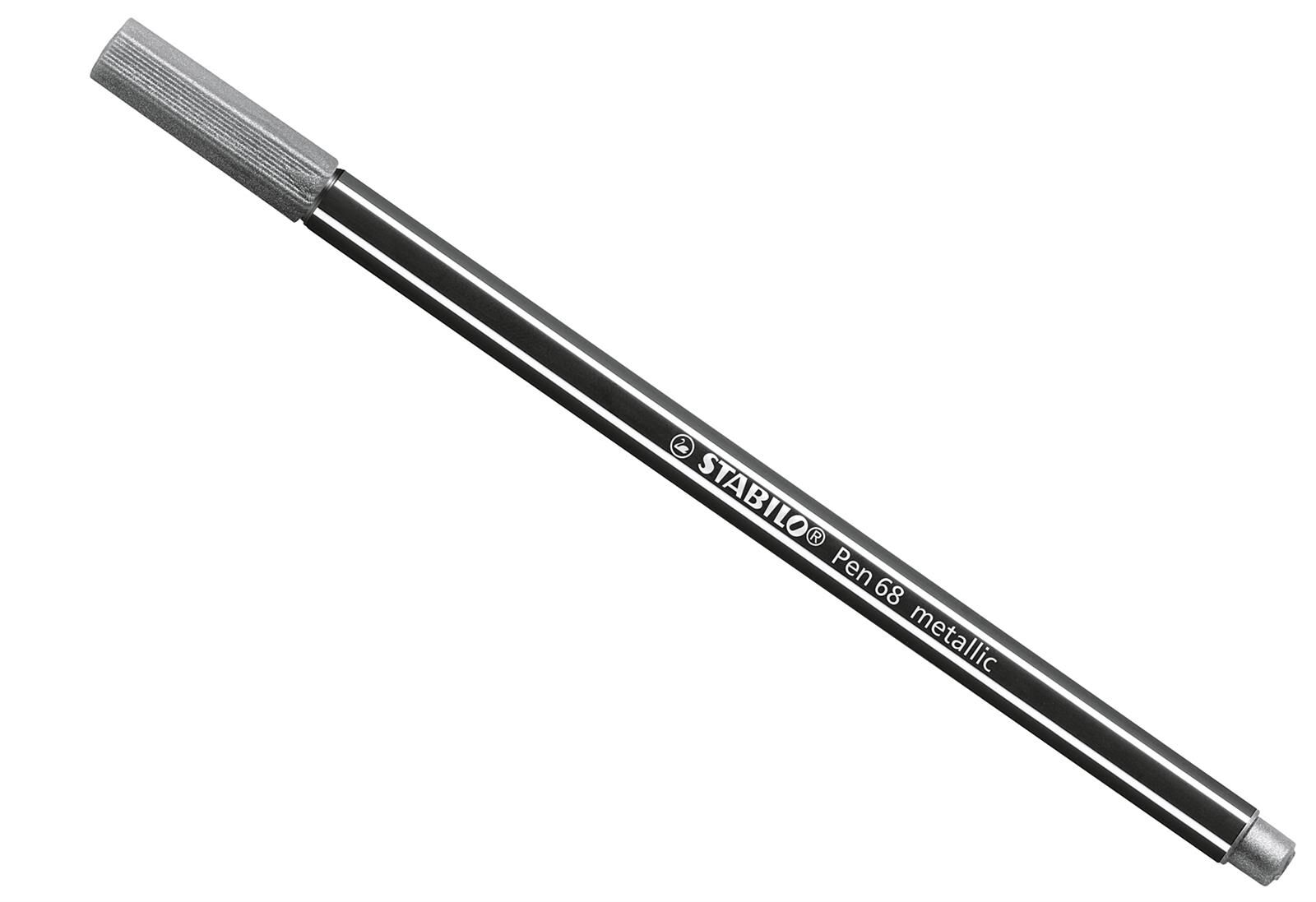 STABILO Fasermaler Pen 68 metallic silber
