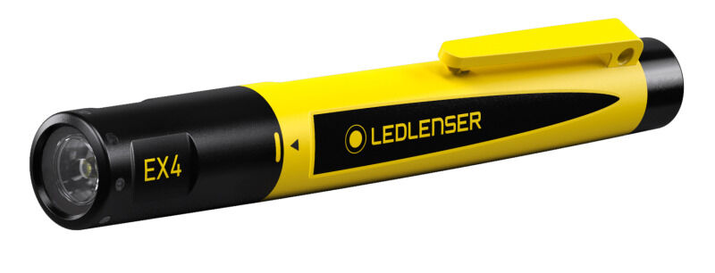 LED LENSER Taschenlampe LED 50lm 35m 2AAA IP68 SleeveBox sw-gelb LED LENSER EX4