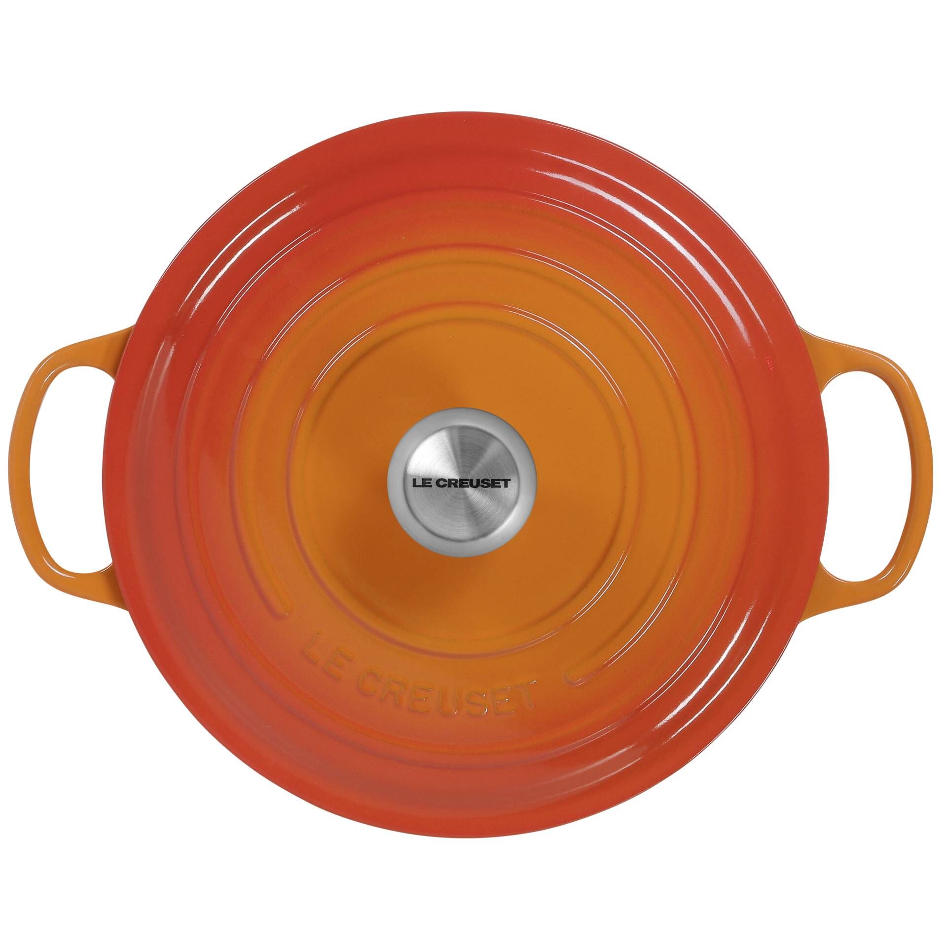 Le Creuset Signature Bräter rund 28 cm ofenrot