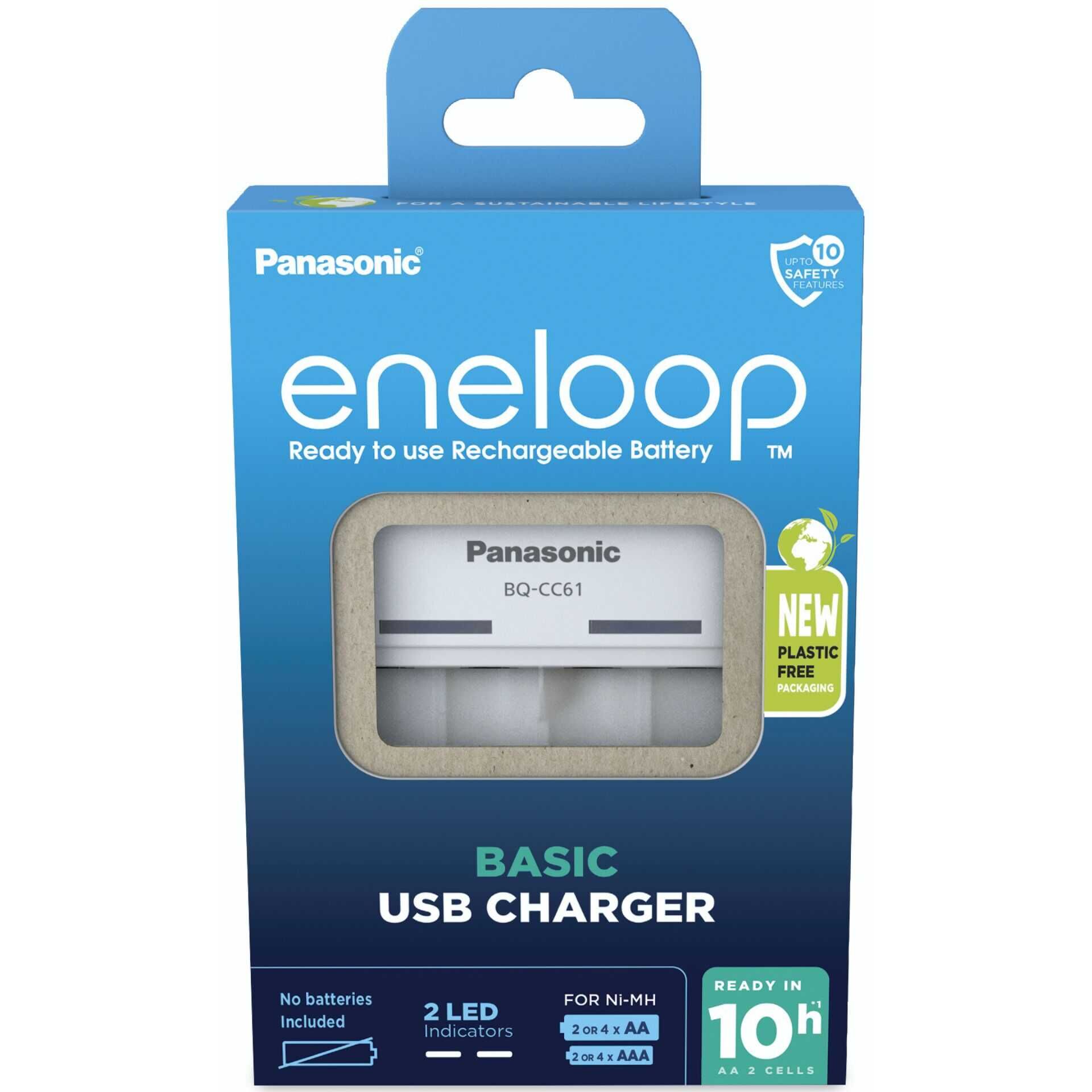 Panasonic Eneloop Basic Charger USB BQ-CC61 ohne Akkus