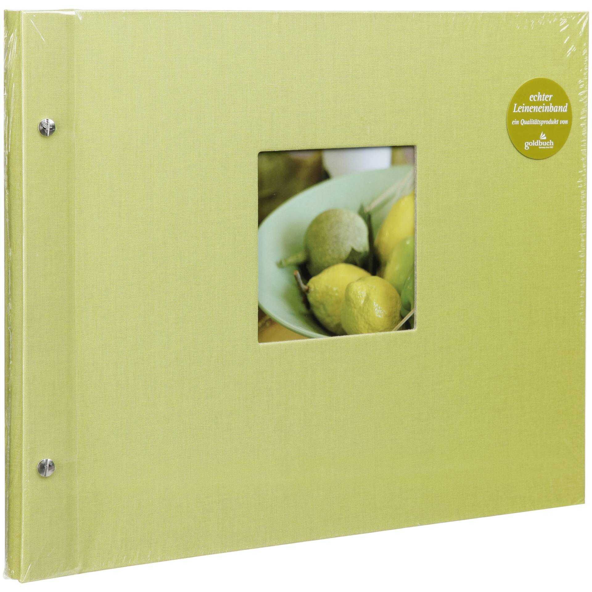 Goldbuch Bella Vista grün  39x31 Schraubalbum 40 weiße Seiten