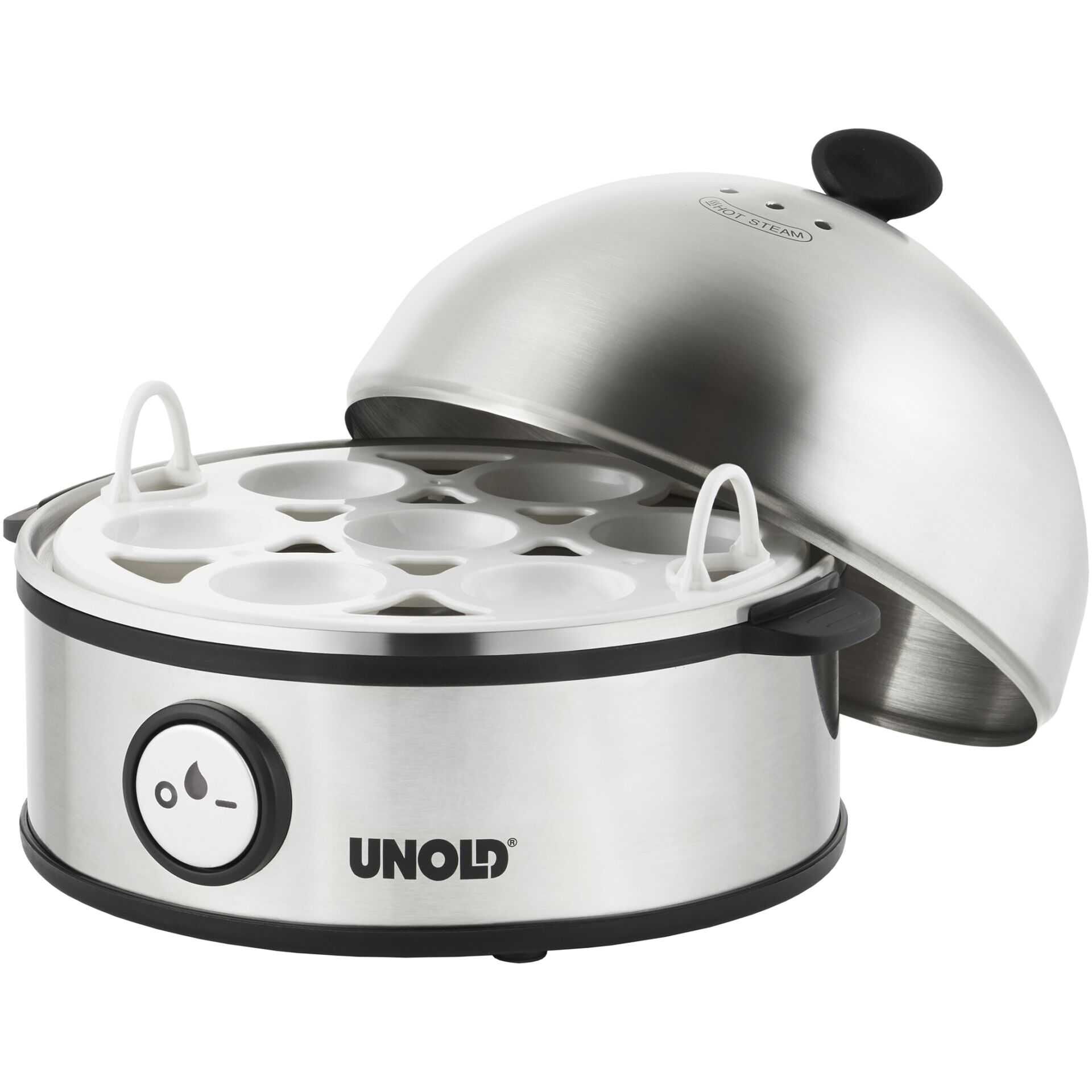 UNOLD 38626 Edel - Eierkocher - 360 W - Edelstahl/Schwarz