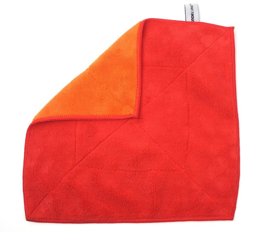Kochblume Microfasertuch - 30?x?30 cm rot-orange