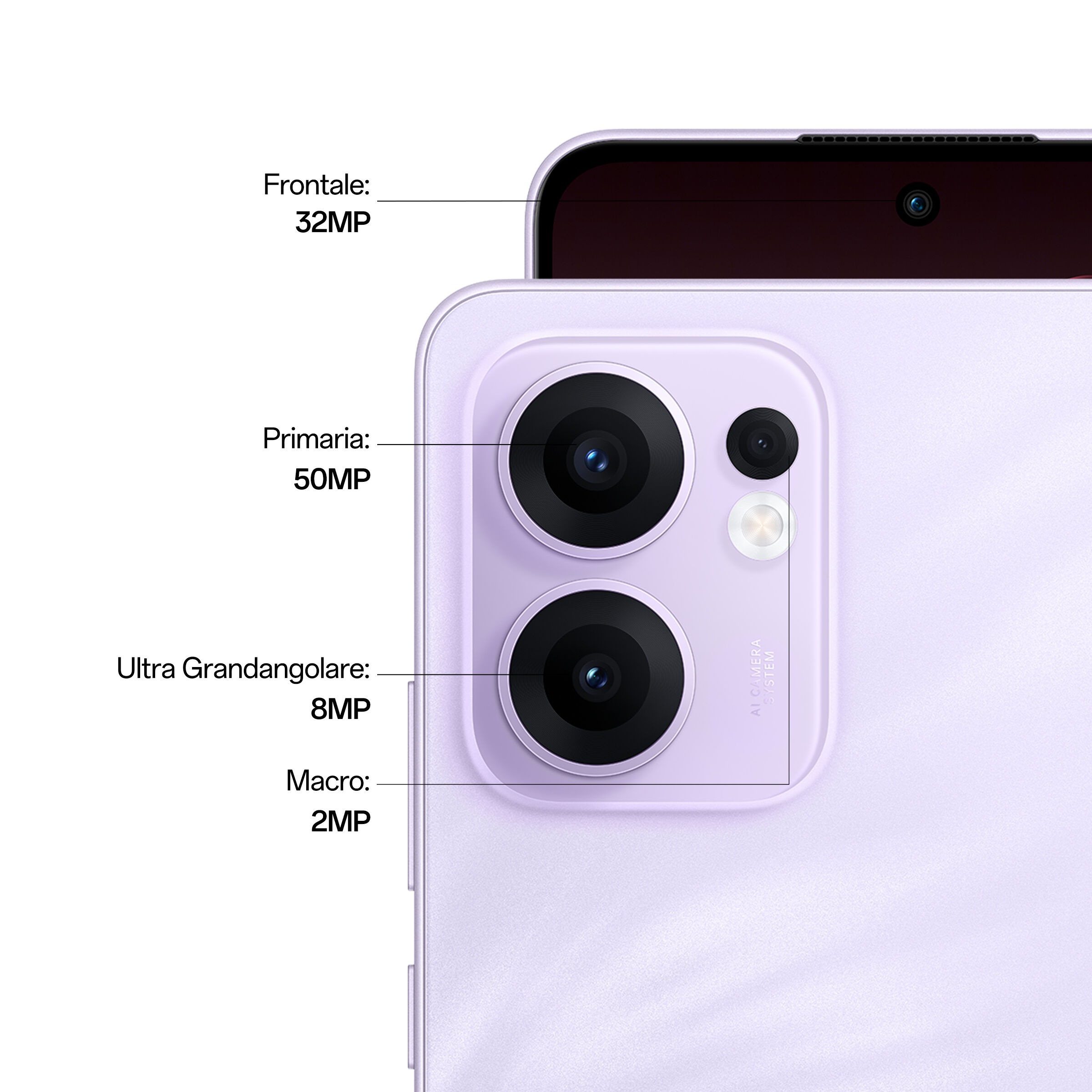 Oppo 13 F 5G, 16,9 cm (6.67"), 8 GB, 256 GB, 50 MP, Android 15, Violett