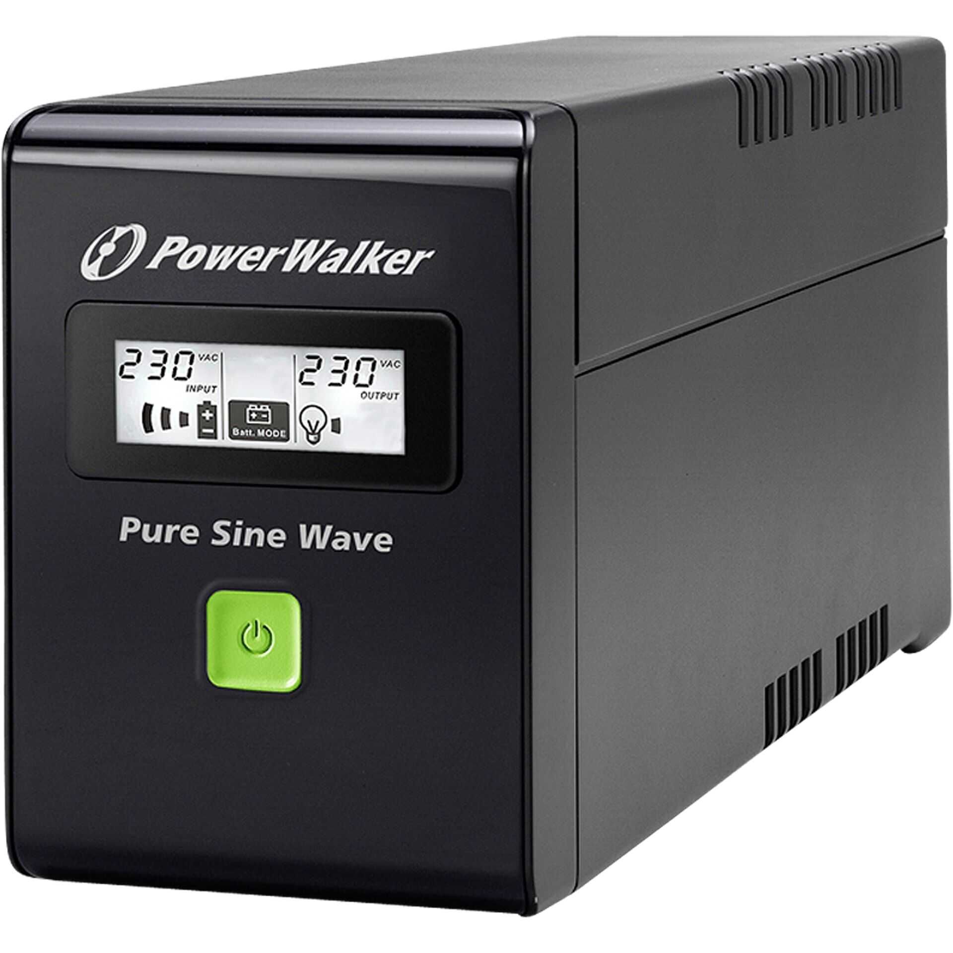 PowerWalker VI 800 SW - USV - Wechselstrom 220/230/240 V - 480 Watt - 800 VA 9 Ah - USB